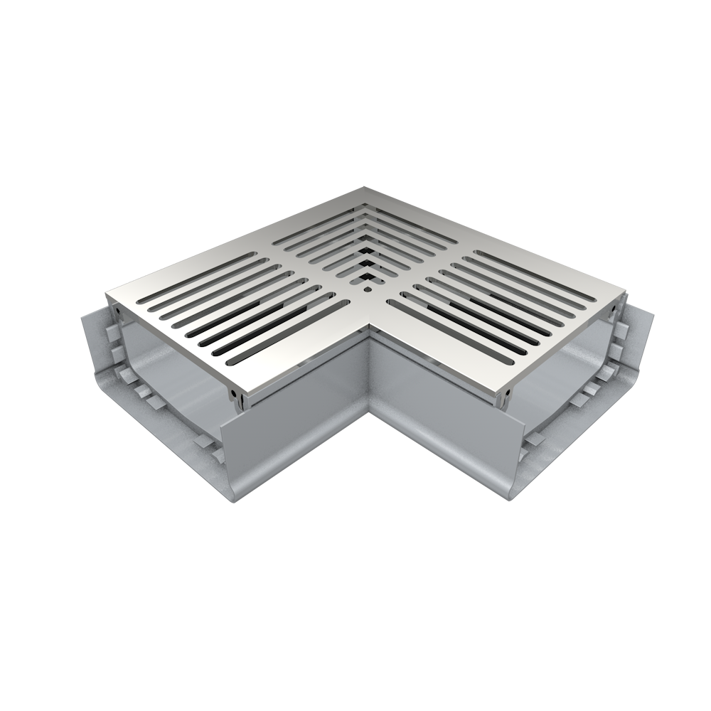Ultra Drain UDP 45 Right Angle Honeycomb Stamped