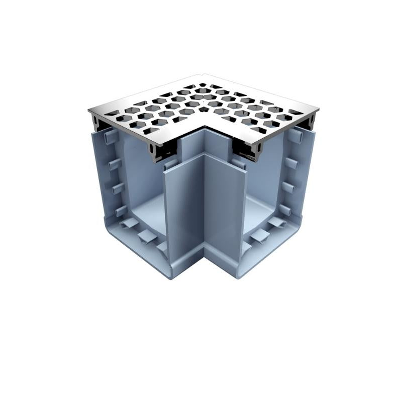 Ultra Drain UDP 75 Right Angle Honeycomb Stamped