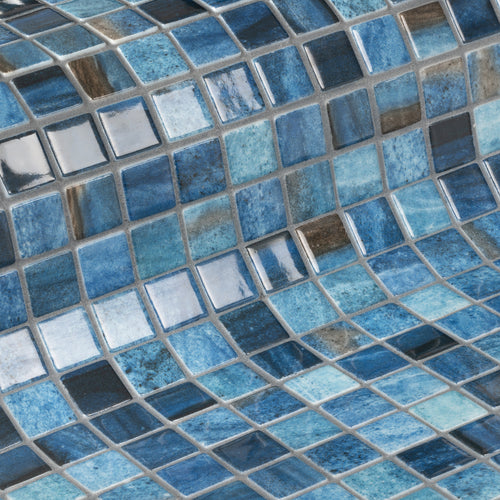 Ezarri Tanzanite Glass Mosaic – 25 x 25mm