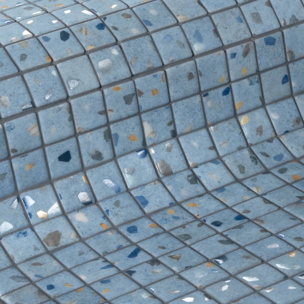 Ezarri Terrazzo Sea Glass Mosaic – 25 x 25mm (per m²)