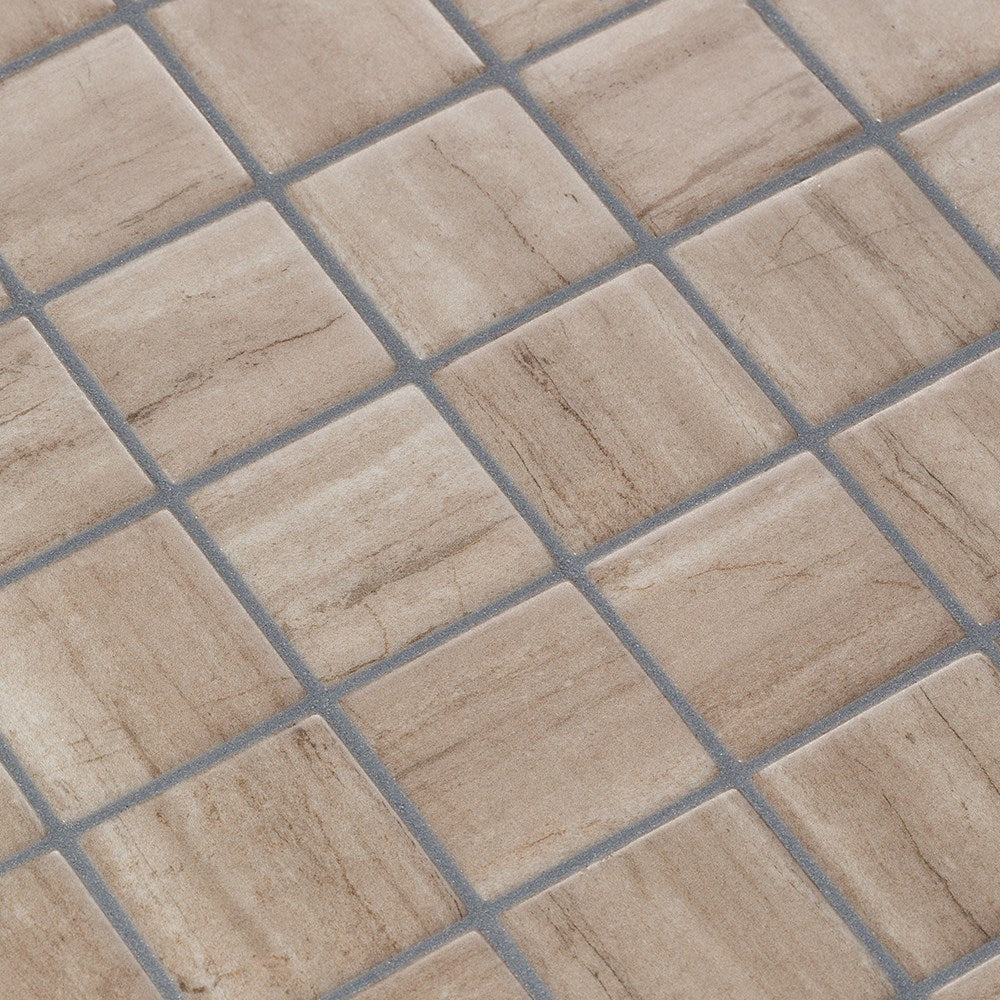 Ezarri Creamstone Glass Mosaic – 50 x 50mm