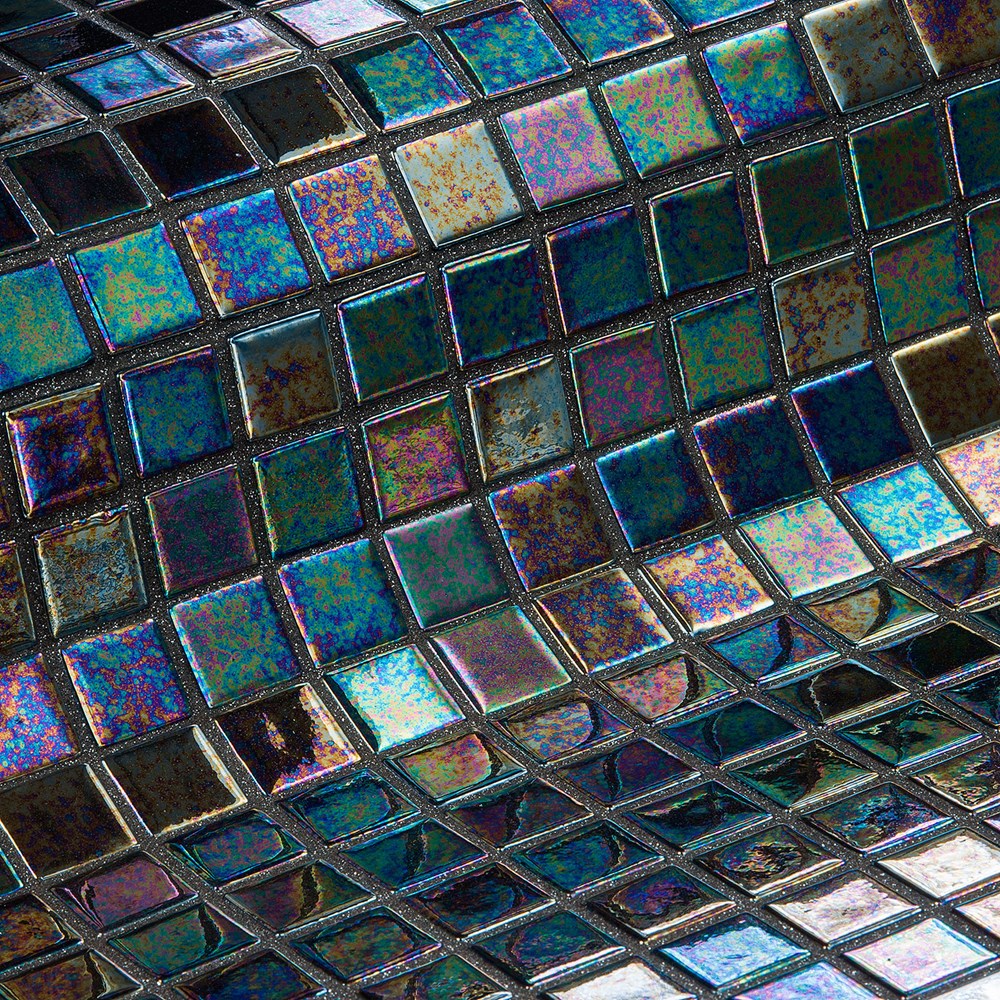 Ezarri Ebano Glass Mosaic – 25 x 25mm