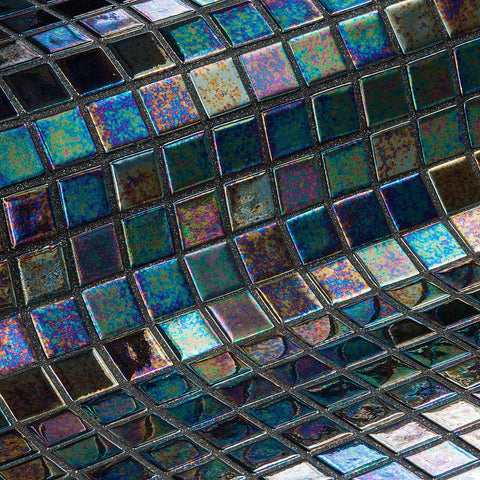 Ezarri Ebano Glass Mosaic – 25 x 25mm