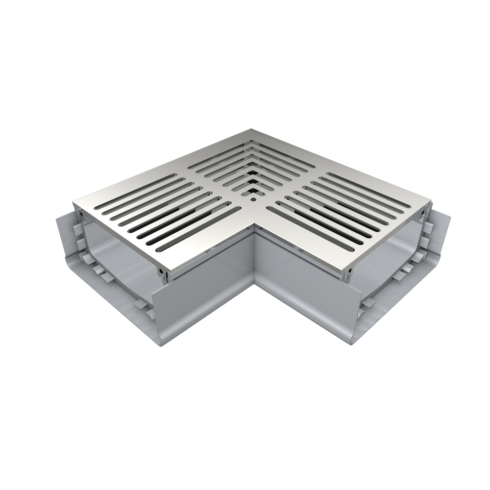 Ultra Drain UDP 45 Right Angle Horizontal Stamped