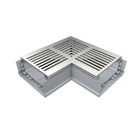 Ultra Drain UDP 45 Right Angle Honeycomb Stamped
