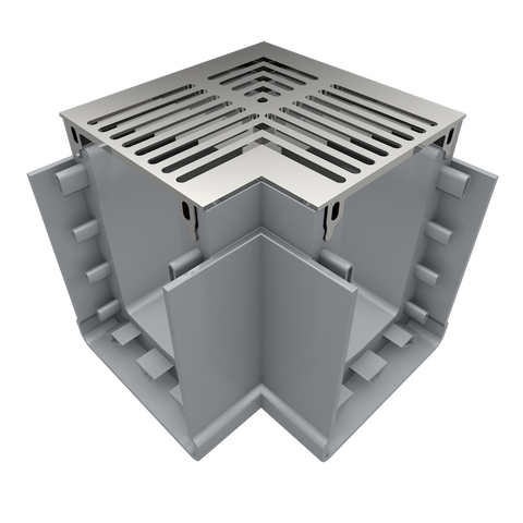 Ultra Drain UDP 75 Right Angle Horizontal Stamped