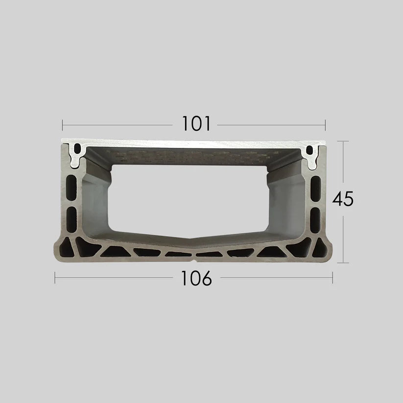 Ultra Drain 2m drain top powdercoating