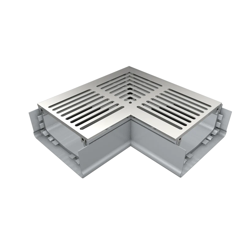 Ultra Drain UDP45 right angle honeycomb stamped