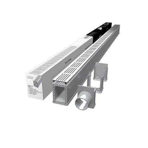 Ultra Drain UDP 75 1-Piece Pack Horizontal Stamped (2m)