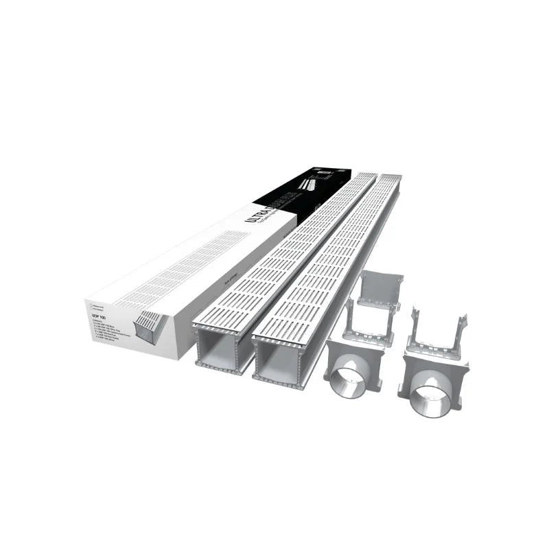 Ultra Drain UDP100 2 piece pack honeycomb stamped