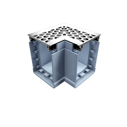 Ultra Drain UDP 75 Right Angle Honeycomb Stamped