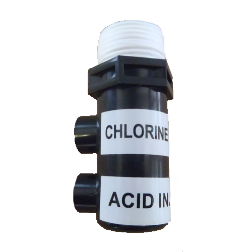 Puresilk black acid and chlorine inlet body