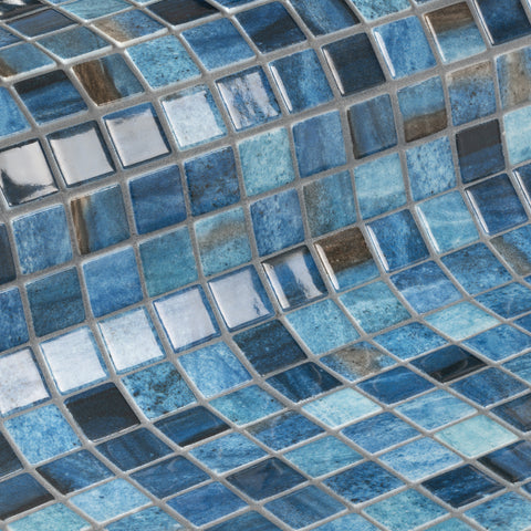 Ezarri Tanzanite Glass Mosaic – 25 x 25mm