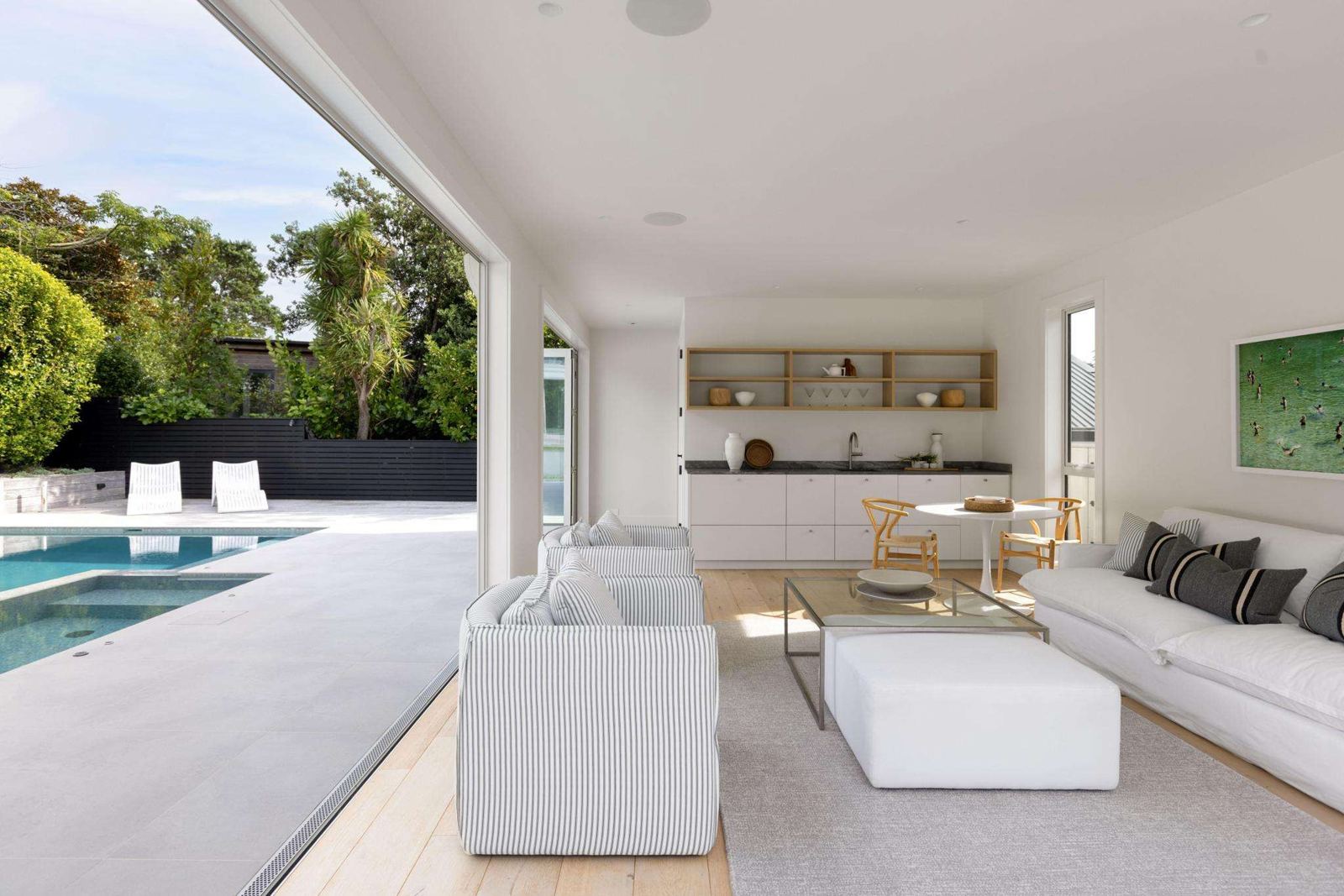 Pool house slider threshold